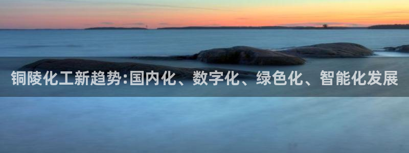 球盟会唯一：铜陵化工新趋势:国内化、数字化、绿色化、智能化发